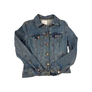 Old Navy Women’s Denim Jacket Blue Button Front Trucker Size Small